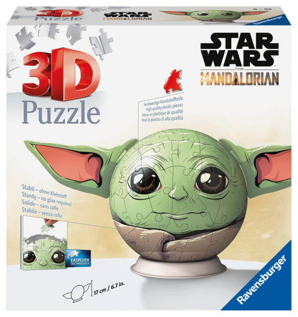 Ravensburger 3D Puzzle Ball 72 pc Star Wars Mandalorian Grogu 1