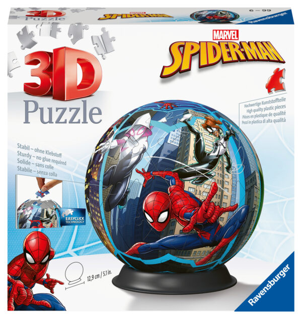 Ravensburger 3D Puzzle Ball 72 pc Spiderman 1