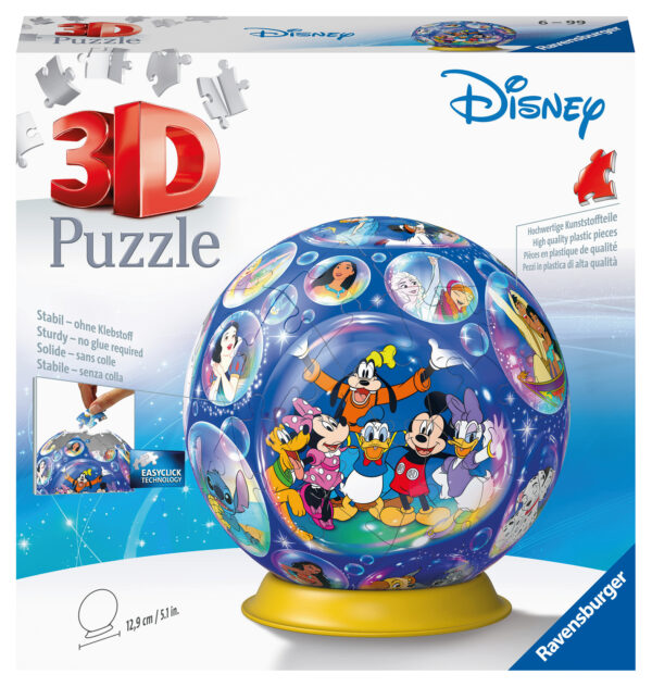 Ravensburger 3D Puzzle Ball 72 pc Disney Characters 1
