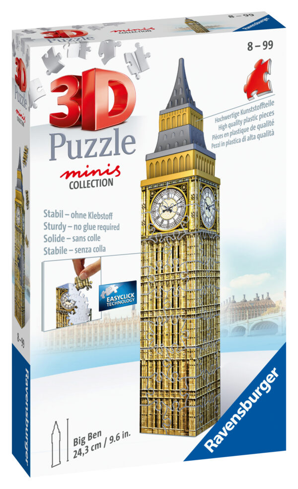 Ravensburger 3D mini puzzle 60 pc Big Ben 1