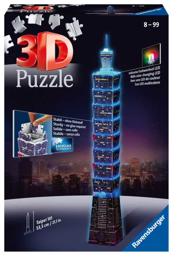 Ravensburger 3D Puzzle Taipei Tower , Night Edition 1