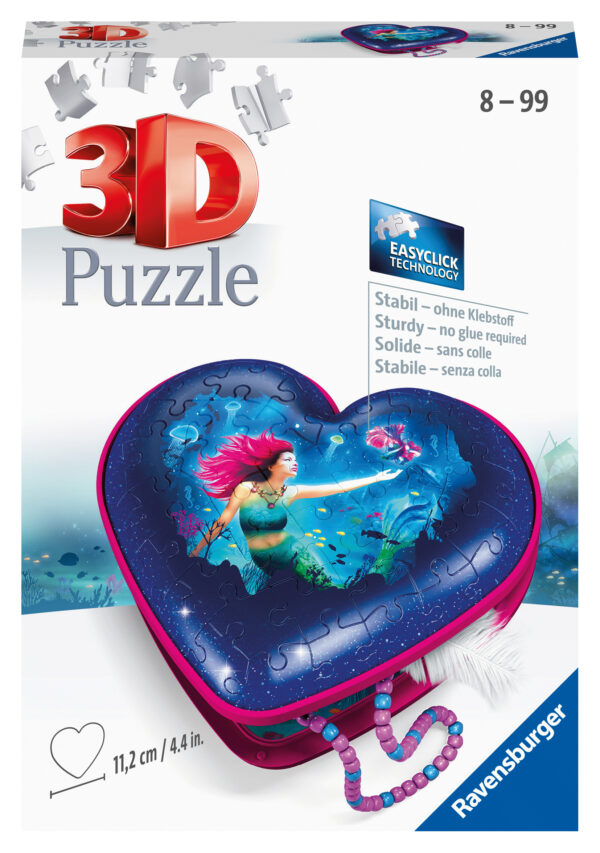 Ravensburger 3D Puzzle Heart Box Mermaids 1