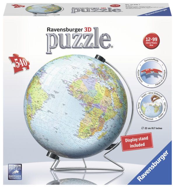 Ravensburger 3D Puzzle Ball 540 pc World Globe 1