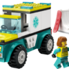 LEGO City Emergency Ambulance and Snowboarder 9