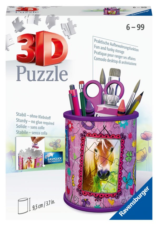 Ravensburger 3D Puzzle Pencil Cup Horses 1