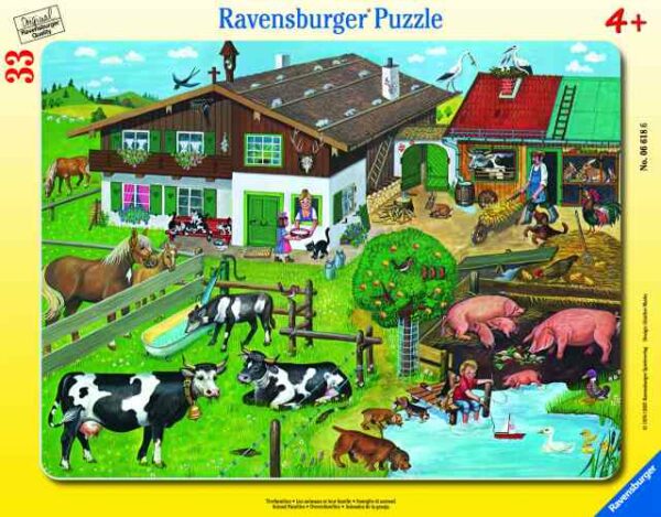 Ravensburger Frame Puzzle 33 pc Animals and their Families 1