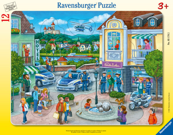 Ravensburger Frame Puzzle 12 pc Police at Work 1