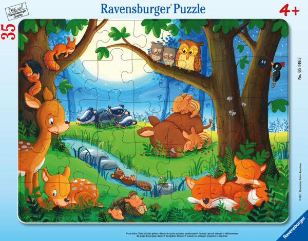 Ravensburger Frame Puzzle 35 pc Sleeping Animals 1
