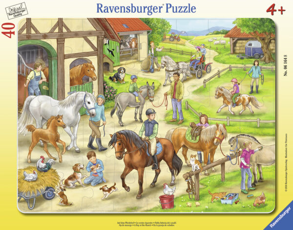 Ravensburger Frame Puzzle 40 pc Horse Farm 1