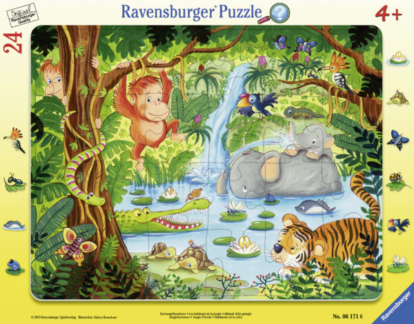 Ravensburger Frame Puzzle 24 pc In the Jungle 1