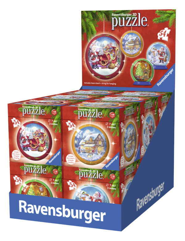 Ravensburger 3D Puzzle Ball 54 pc Christmas 1
