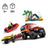LEGO City 4x4 Fire Engine with Rescue Boat 5