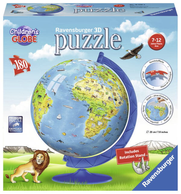 Ravensburger 3D Puzzle Ball 180 pc Children's Globe 1