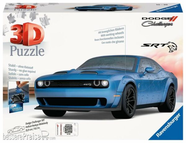 Ravensburger 3D puzzle Dodge Challenger 1