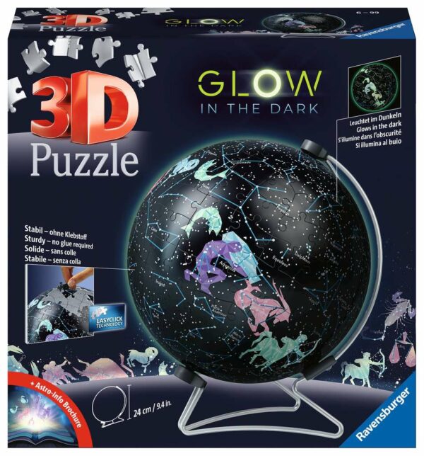 Ravensburger 3D Puzzle Ball Glow in the Dark 180 pc Astrology 1