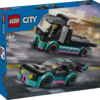 LEGO City Race Car and Car Carrier Truck 17