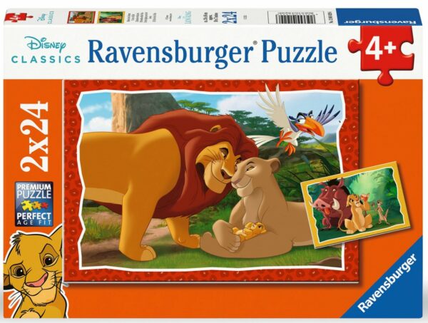 Ravensburger Puzzle 2x24 pc Family of the Lion King 1