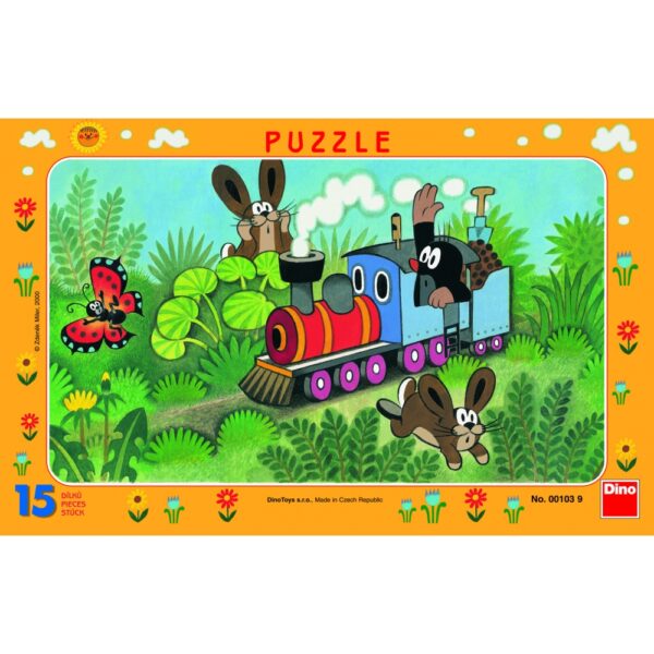 Dino Frame Puzzle 15 pc small 1