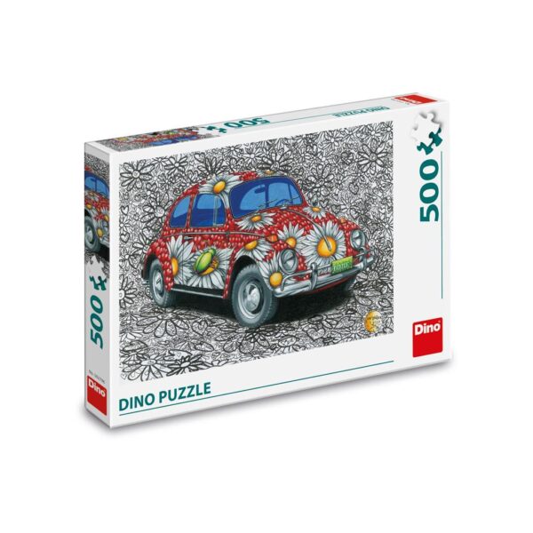 Dino Puzzle 500 pc Painted VW Beetle 1