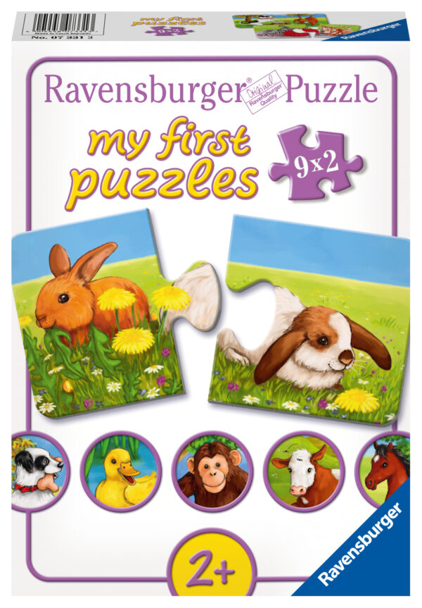 Ravensburger My First Puzzle 9x2 pc Baby Animals 1