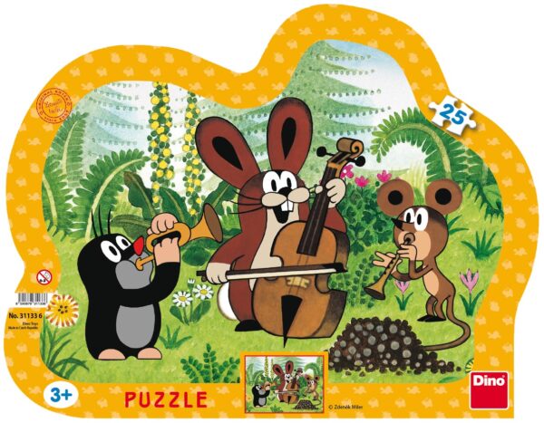 Dino Frame Puzzle 25 pc, The Little Mole 1