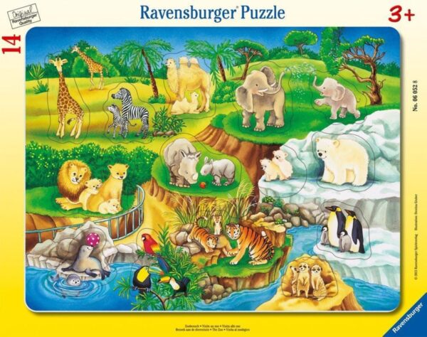 Ravensburger Frame Puzzle 14 pc The Zoo 1