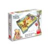 Dino Cube Puzzle 12 pc Winnie The Pooh And Friends 3