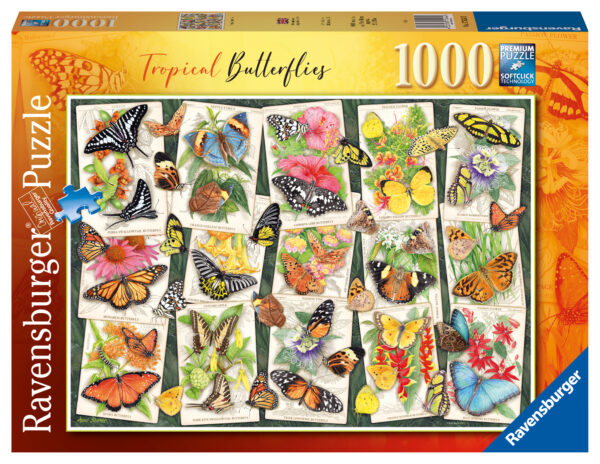 Ravensburger puzzle 1000 pieces Exotic butterflies 1