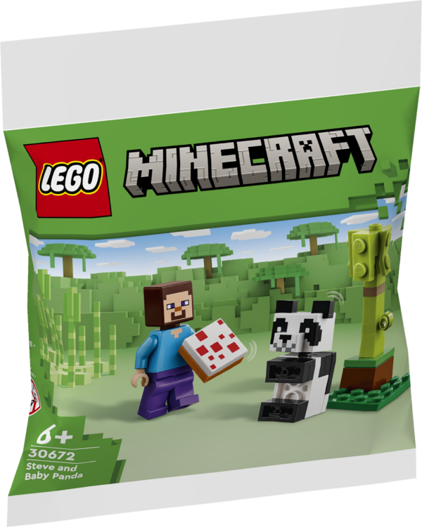 LEGO Minecraft Steve and Baby Panda 1